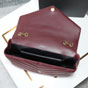 YSL Loulou Large In Matelasse Lambskin in Burgundy 803541 AAEAX 6197 - thumb-4