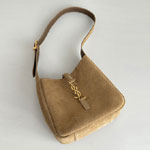 YSL Le 5 A 7 Supple Baby In Suede in Brown 809461 1U80W 3194