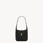 YSL Le 5 a 7 Supple Baby In Silk Satin And Crystals In Black 809464 FADSQ 1000