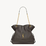 YSL Jamie Shopping In Lambskin In Grey Silver 809824 AAB32 1997