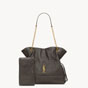YSL Jamie Shopping In Lambskin In Grey Silver 809824 AAB32 1997 - thumb-2