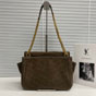 YSL Niki Tripouch In Suede 812943 1U807 3212 - thumb-2