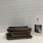 YSL Niki Tripouch In Suede 812943 1U807 3212 - thumb-3