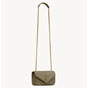 YSL Loulou Mini In Lambskin in Grey 821749 AAEAX 3775 - thumb-2