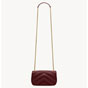 YSL Loulou Mini In Lambskin in Burgundy 821749 AAEAX 6197 - thumb-4