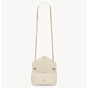 YSL Loulou Mini In Lambskin in White 821749 AAEAX 9207 - thumb-3