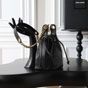 YSL Cassandre Bucket Bag In Lambskin in Black 840886 1EL07 1000 - thumb-2