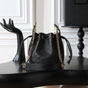 YSL Cassandre Bucket Bag In Lambskin in Black 840886 1EL07 1000 - thumb-3