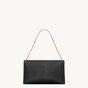 YSL Cassandre Large Pouch On Chain In Lambskin In Black 841702 AACYT 1000 - thumb-2