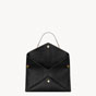YSL Cassandre Large Pouch On Chain In Lambskin In Black 841702 AACYT 1000 - thumb-4