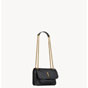 YSL Niki Mini In Vintage Leather in Black 846087 0EN07 1000 - thumb-2