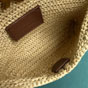 YSL Cassandre Small Chain Pouch In Raffia 847716 GAAFC 2791 - thumb-4