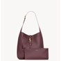 YSL Le 5 A 7 Supple Large In Grained Leather in Burgundy 850545 AAAUQ 6475 - thumb-3