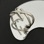 YSL Cassandre Cuff In Metal In Silver 851101 Y1500 8142 - thumb-2
