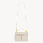 YSL Gaby Large Vanity Bag In Lambskin In White 851572 1EL07 9207