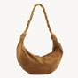 YSL Amalia Hobo In Suede In Brown 862210 1U80W 2916 - thumb-4