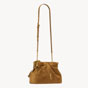 YSL Jamie Shoulder Pouch In Suede In Brown 862712 1U8P7 2916 - thumb-4