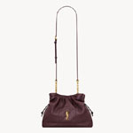 YSL Jamie Shoulder Pouch In Lambskin In Bordeaux 862712 AAB32 6195