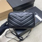 YSL Loulou Camera Bag In Matelasse Lambskin 869468 AAEAX 1000 - thumb-2