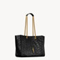 YSL Niki Shopping In Vintage Leather In Black 871151 0EN07 1000 - thumb-4